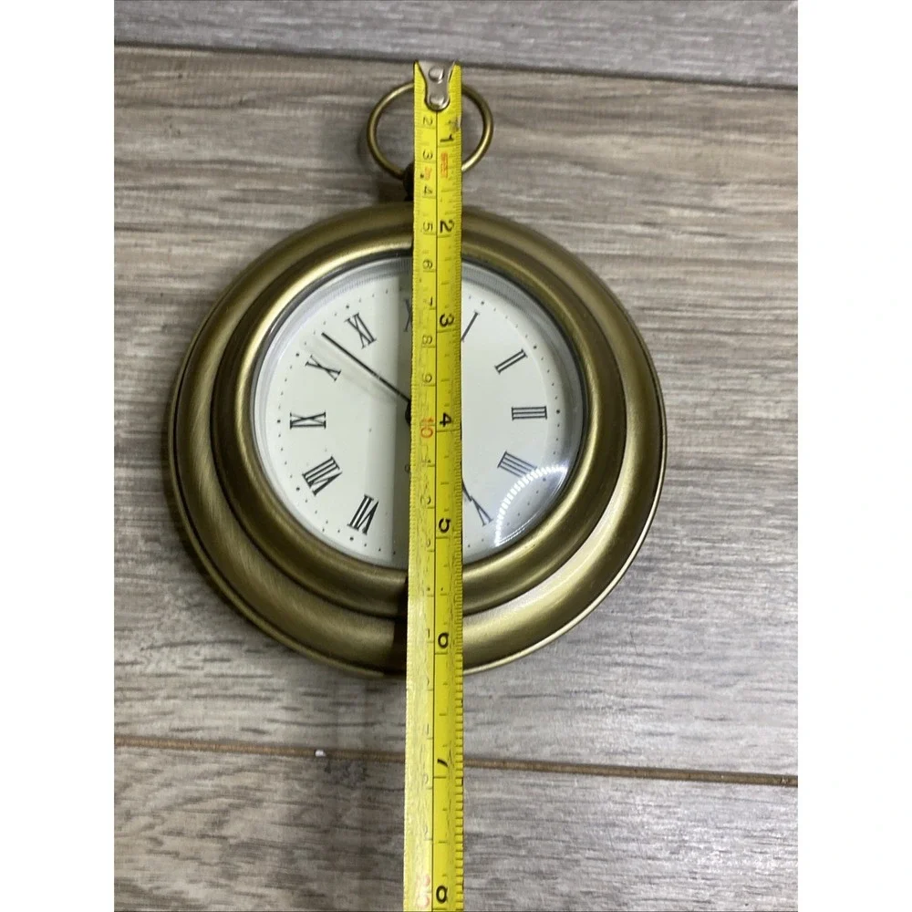 Vintage Circular Hanging Small Wall Clock‎ Working